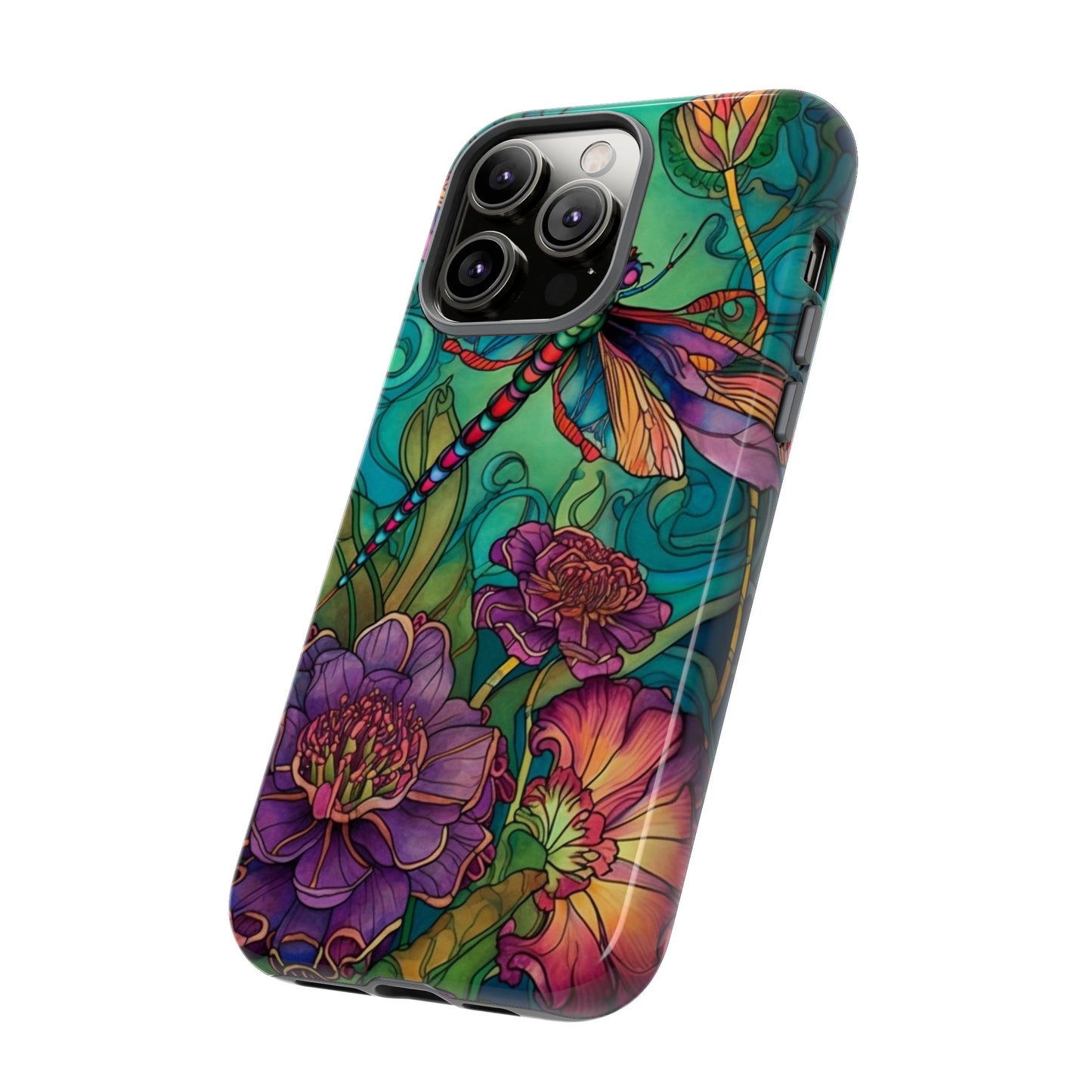 Art Nouveau Dragonfly - A Timeless Symbol of Elegance for Google Pixel, iPhone, and Samsung Cases