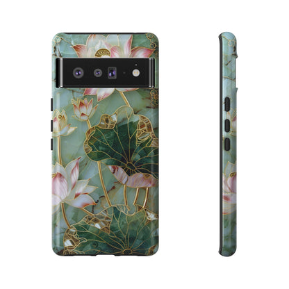 Elegant Floral Phone Case - Tough Cases with Lotus Design