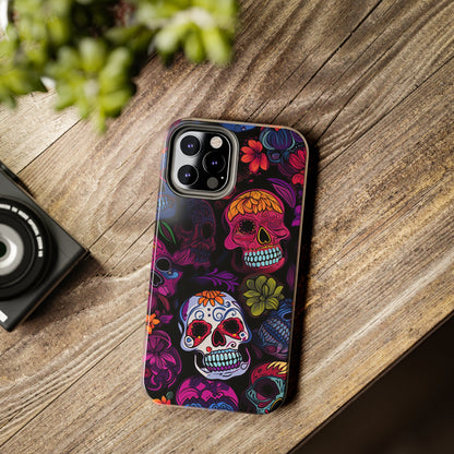 Sugar Skull iPhone Case | Day of the Dead Inspired Design for Halloween