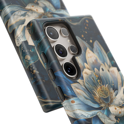 Zen Stained Glass Lotus Floral Design Phone Case