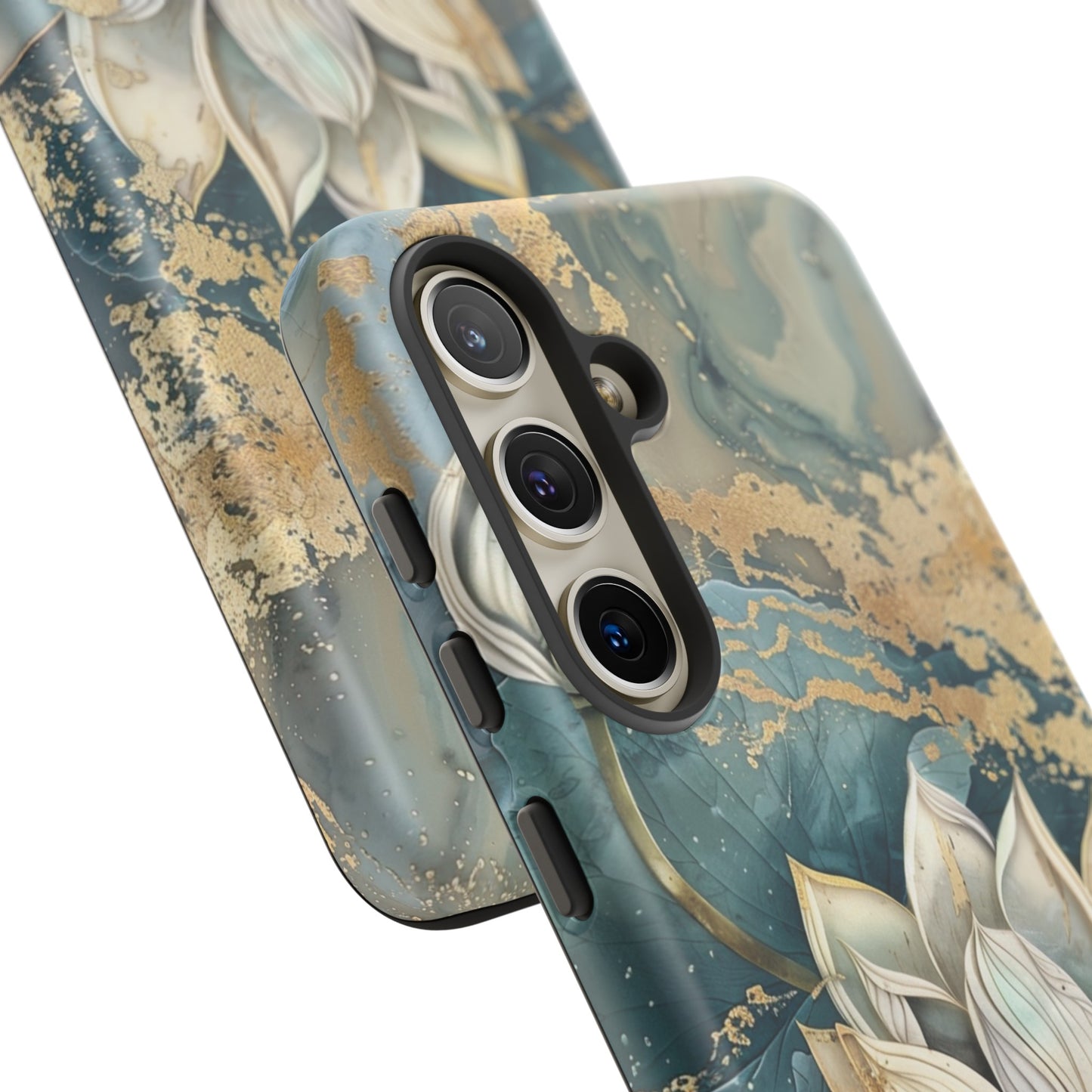 Zen Lotus Gold Floral Phone Case