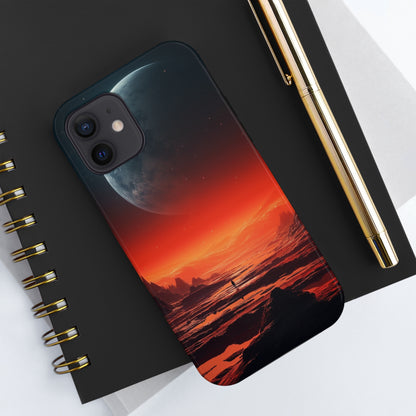 Space Alien Planets Tough iPhone Case | Explore Extraterrestrial Worlds with Futuristic Design and Reliable Protection