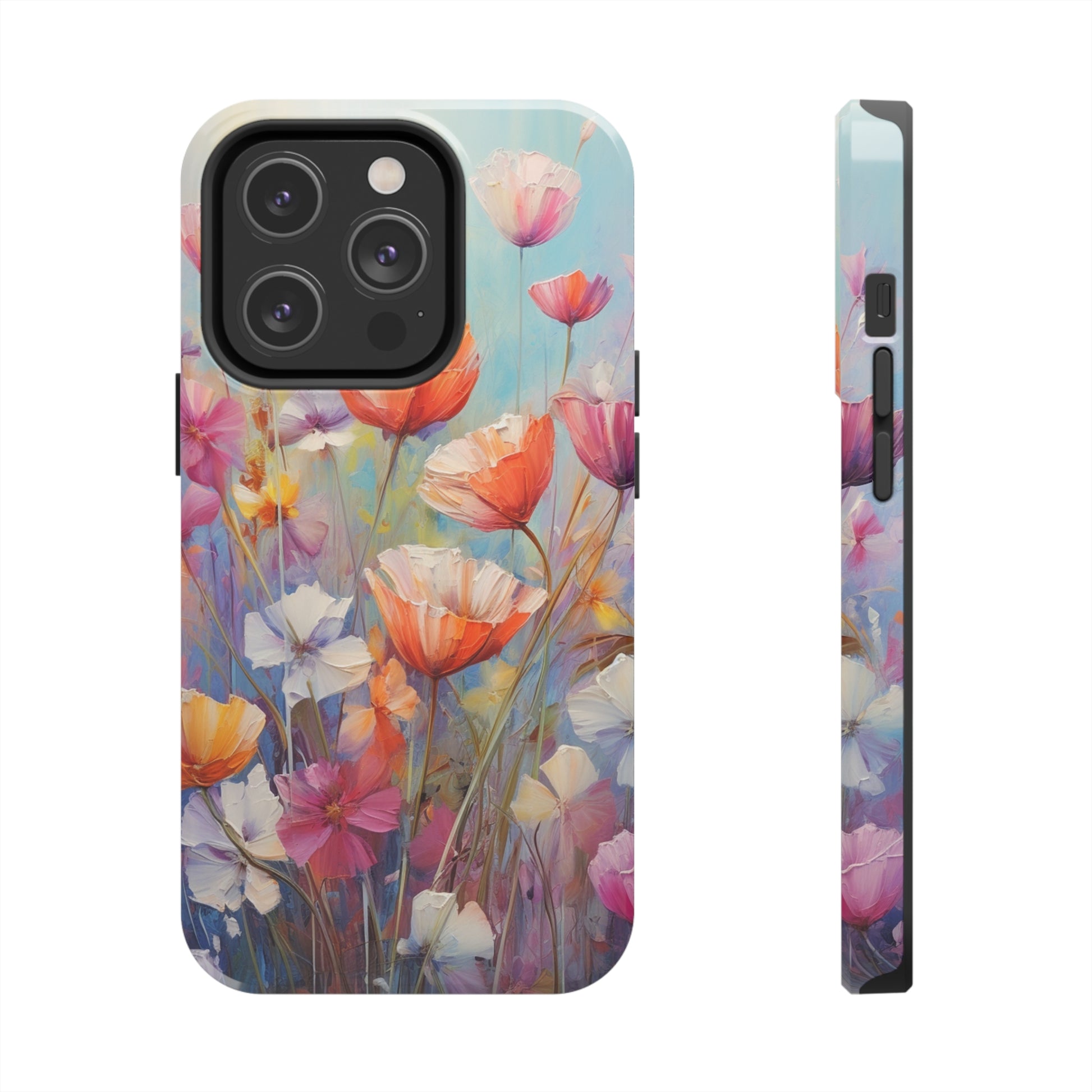 Tough Case with Artistic Poppy Flower Design