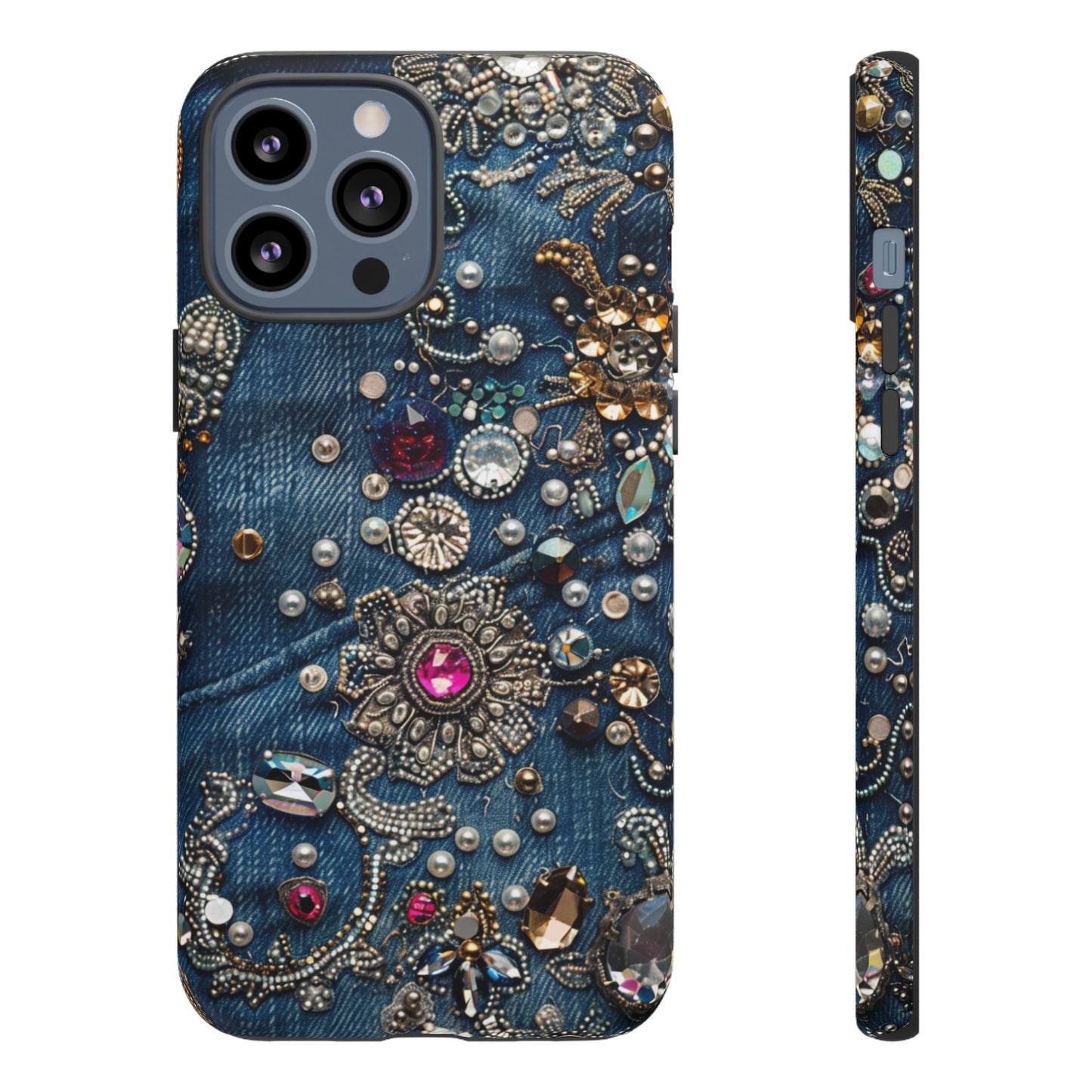 Blue Jean Queen Rhinestone Bling Phone Case