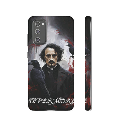 Nevermore Edgar Allen Poe, gothic Raven, Retro Samsung Galaxy Phone iPhone 15, 14 Plus 13 12 7 8 Se Horror Dark Academia Style goth Vibe