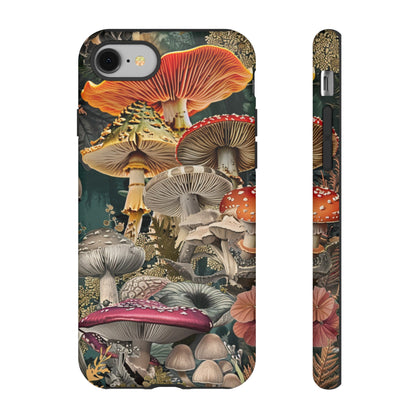 Vintage Illustration Mushroom Collage Phone Case