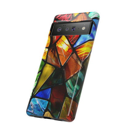 Color Explosion Abstract Stained Glass Phone Case