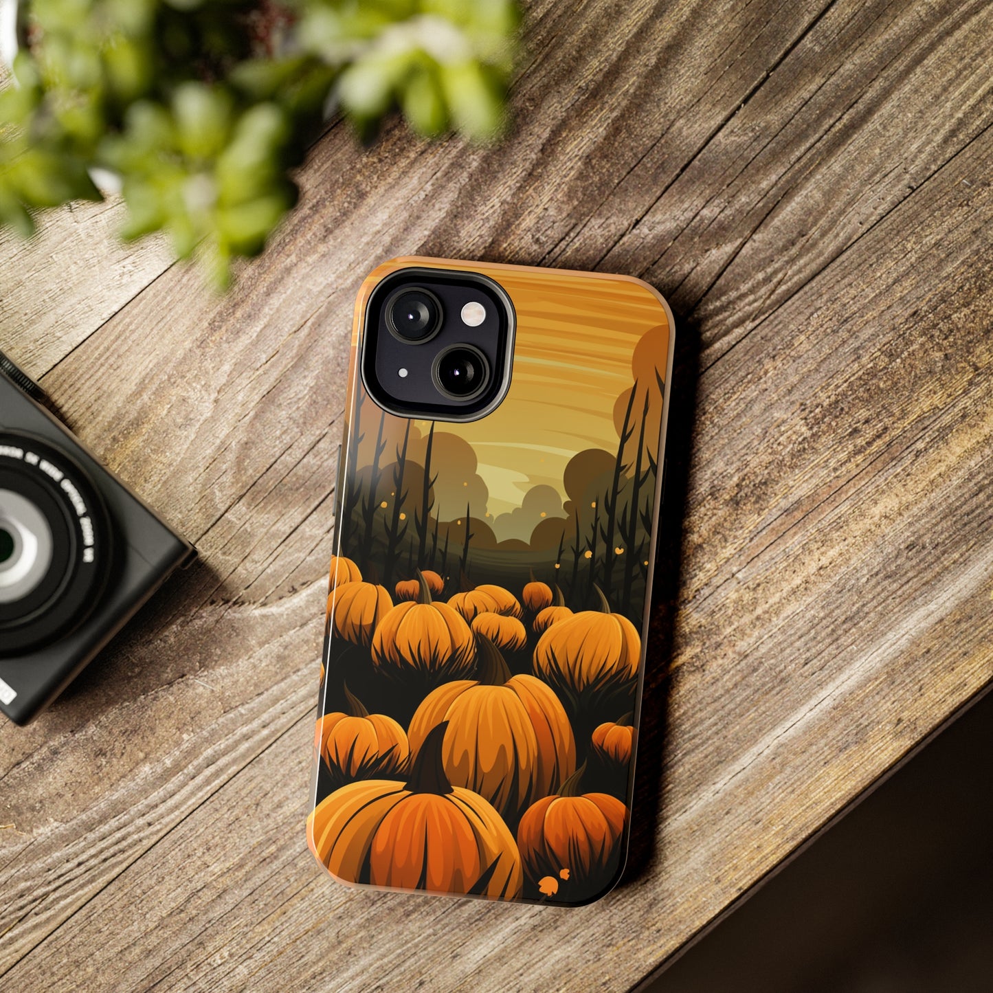 Halloween Fall Pumpkins iPhone Case | Embrace the Spooky Autumn Vibes