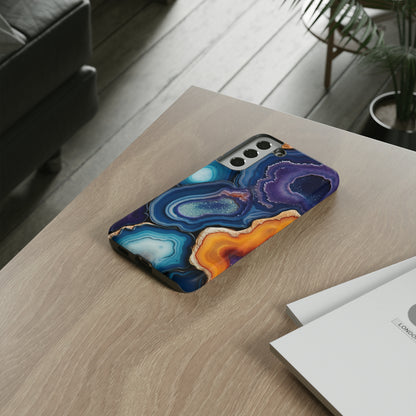 Agate Slice Geode Elegance: Natural Beauty Phone Case