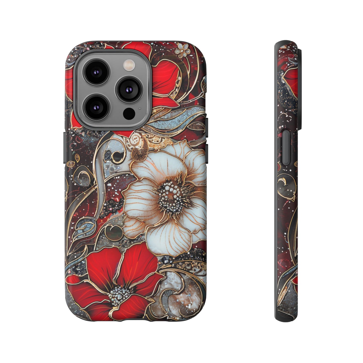 Stained Glass Floral Paisley Explosion Phone Case