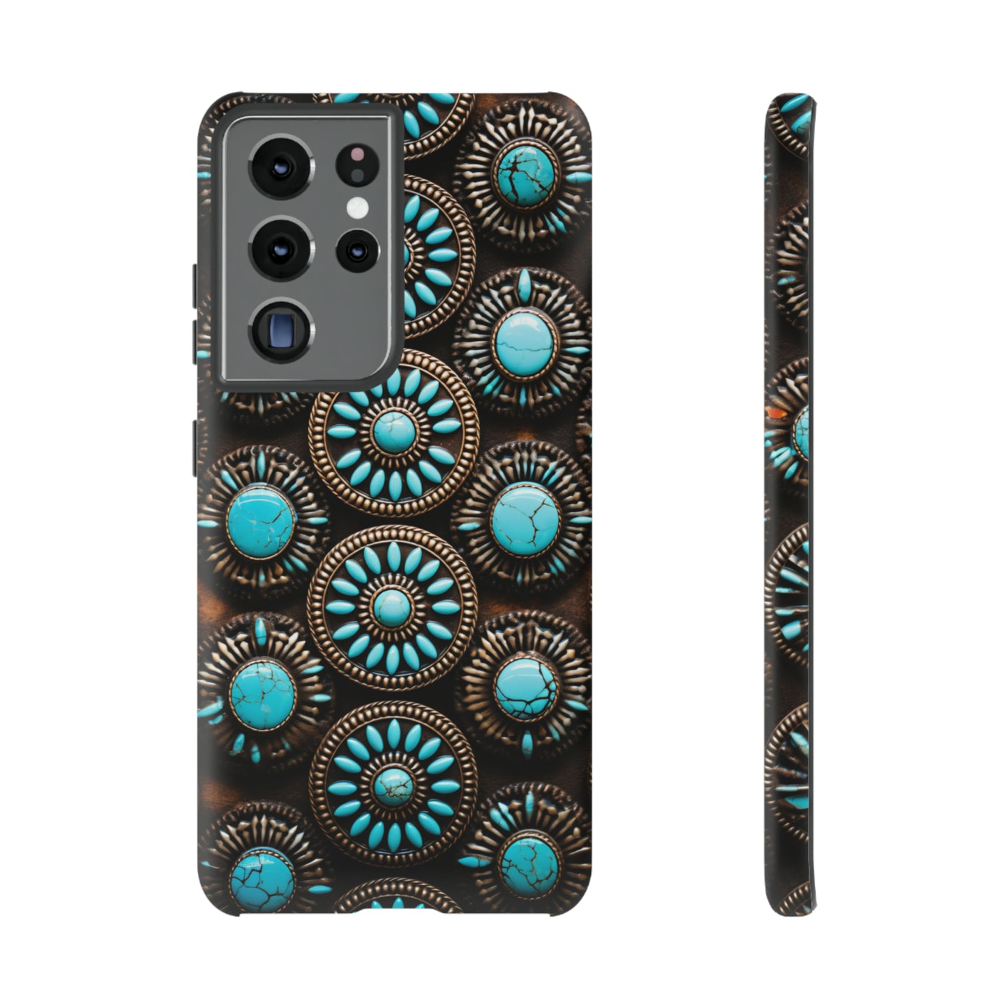 Vintage Navajo Native American Turquoise Concho Phone Case