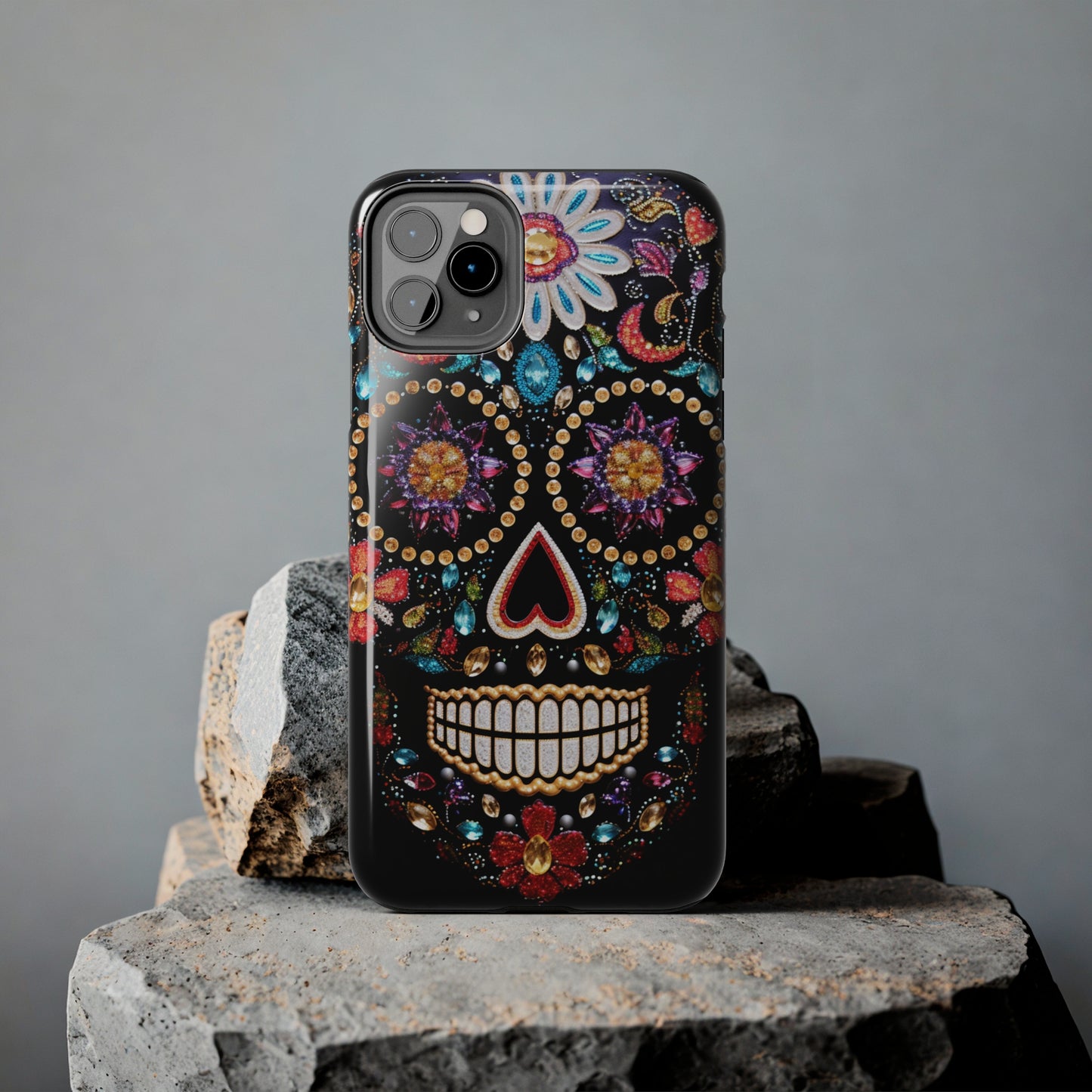 Sugar Skull iPhone Case | Dia de los Muertos Design for Apple iPhone | Halloween Aesthetic