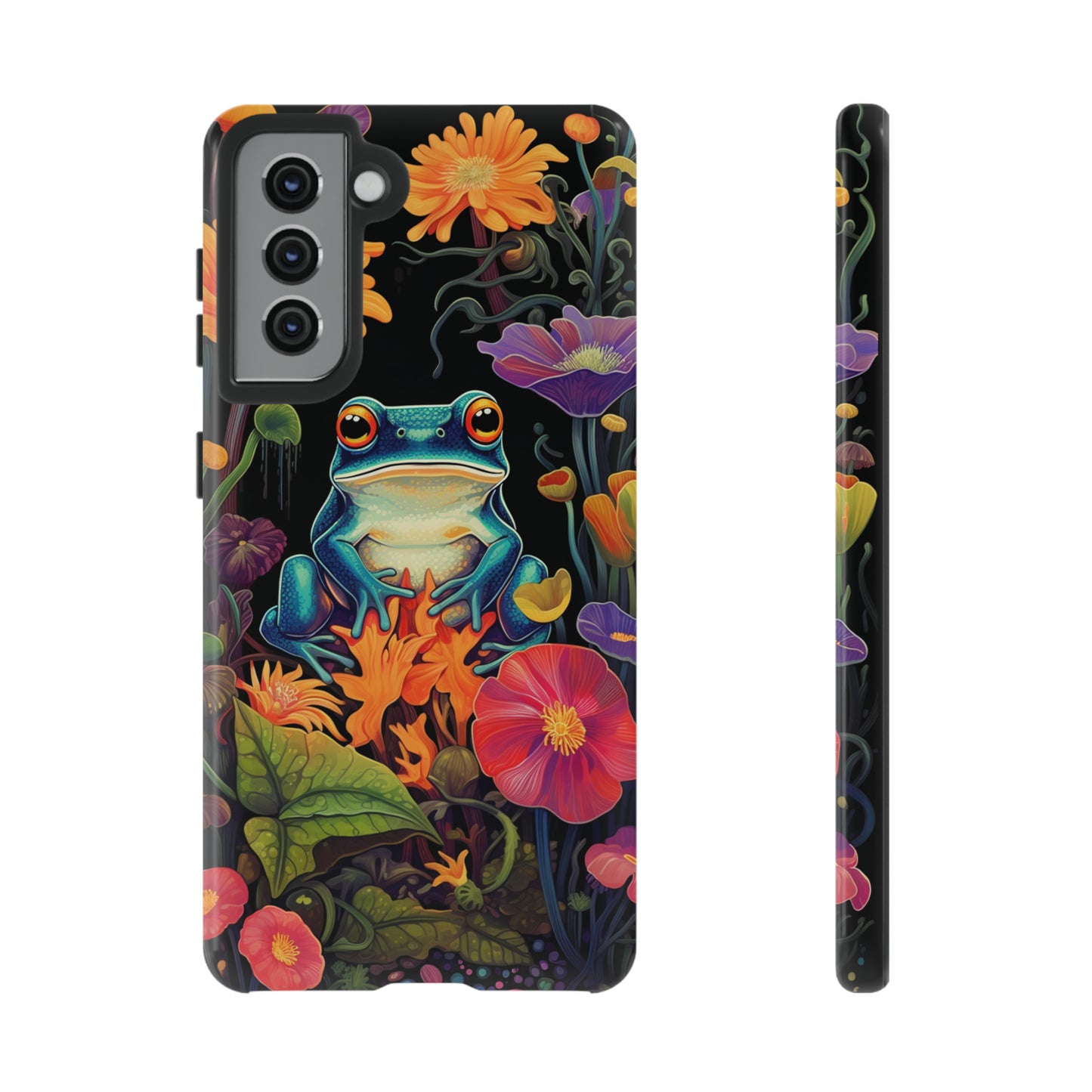 Floral Frogs Elegance Phone Case for Google Pixel, iPhone & Samsung Galaxy