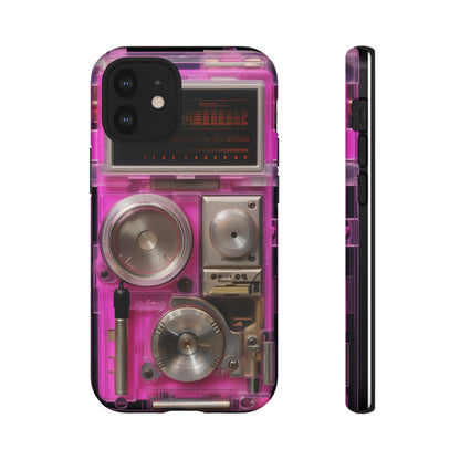 Cyberpunk Techno Gadget Walkman: Retro-Futuristic Premium Tough Phone Case | Iconic Style for iPhone, Samsung Galaxy, and Google Pixel