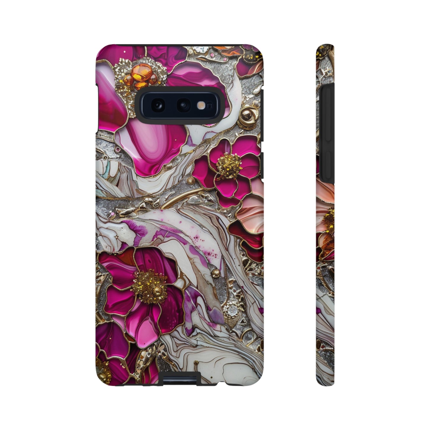 Stained Glass Magenta Floral Paisley Explosion Phone Case