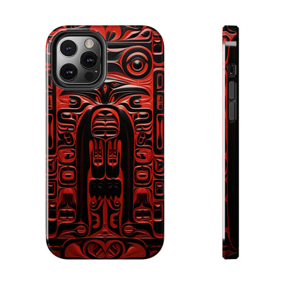 Raven Totems: Northwest Native American Carving | Heritage iPhone Case