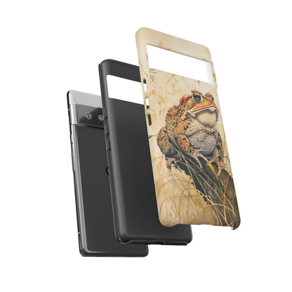 Toad on a Branch Japanese Style Art Painting Phone Case