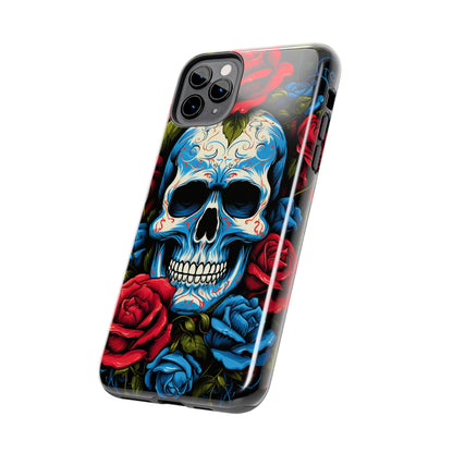 Skull and Roses iPhone Case | Edgy Elegance and Timeless Beauty