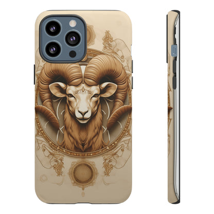 Aries Astrology Stained Glass Phone Case