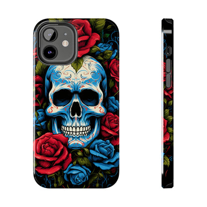 Skull and Roses iPhone Case | Edgy Elegance and Timeless Beauty