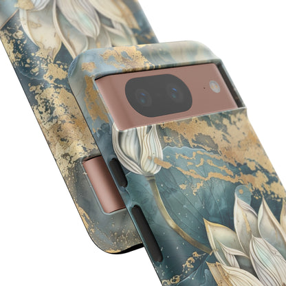 Zen Lotus Gold Floral Phone Case