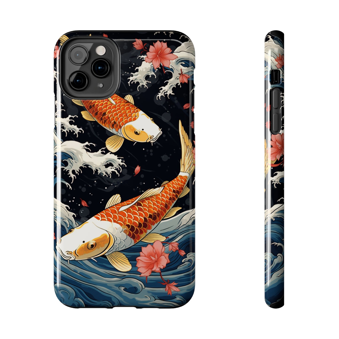 Graceful Flow: Koi Fish Inspired | Japanese Art Masterpiece iPhone Case