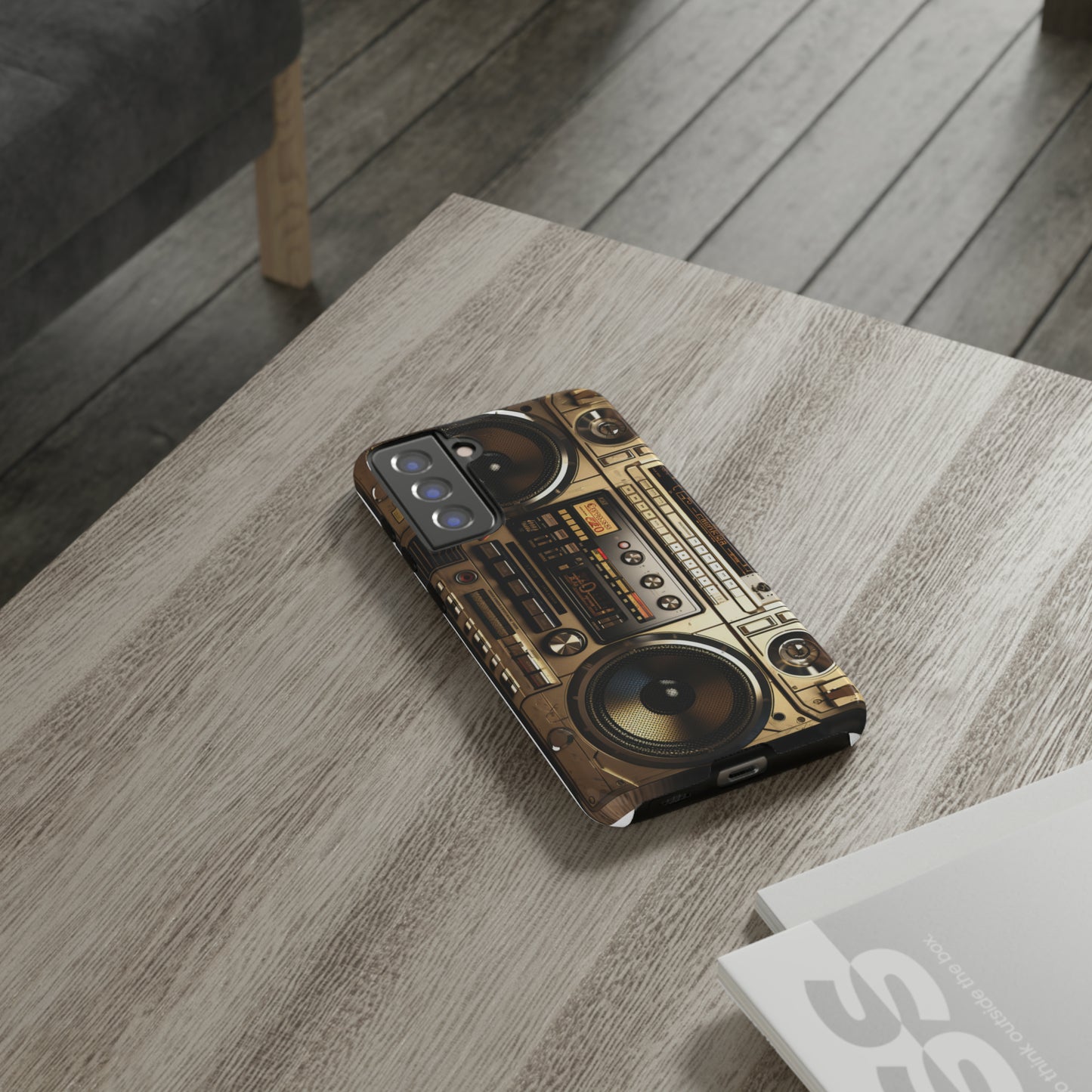 Urban Beats: Boombox Hip Hop Music Pixel Phone Case | Retro Rhythms for iPhone 15 Models