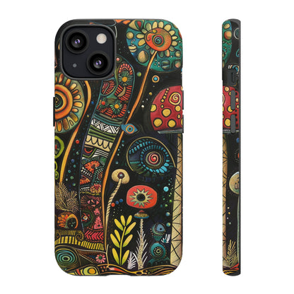 Retro 1960s Psychedelic Flowers Phone Case