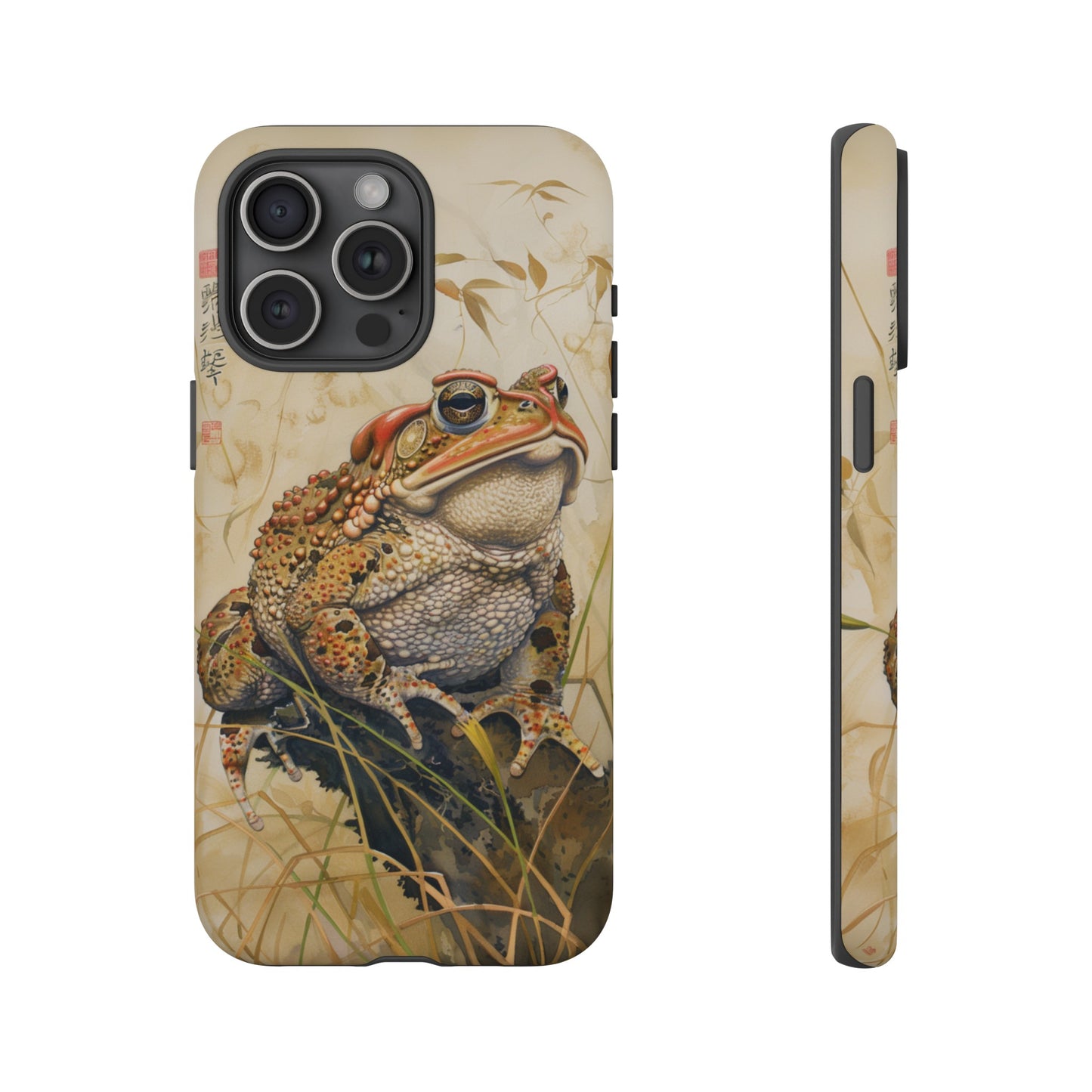 Toad on a Branch Japanese Style Art Painting Phone Case