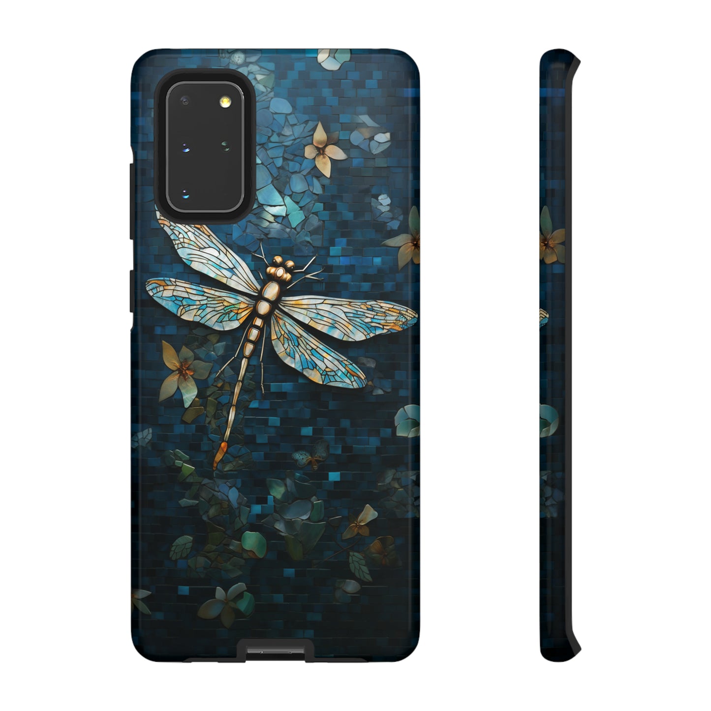 Vintage Mosaic Style Dragonfly