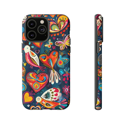 Bright Colorful Mexican Style Mural Painting Phone Case