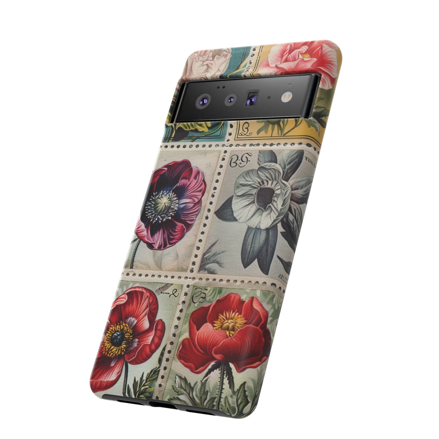 Vintage Floral Stamps Phone Case