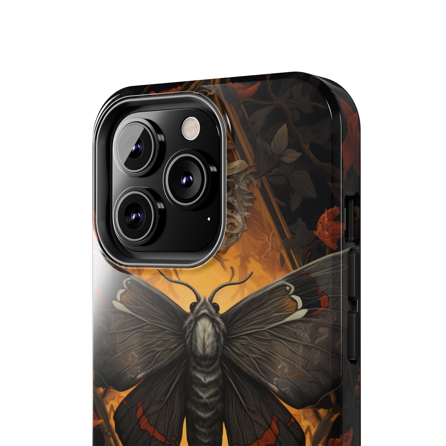 iPhone Case | Lost in Thought: Dark Academia Moth iPhone Tough Case