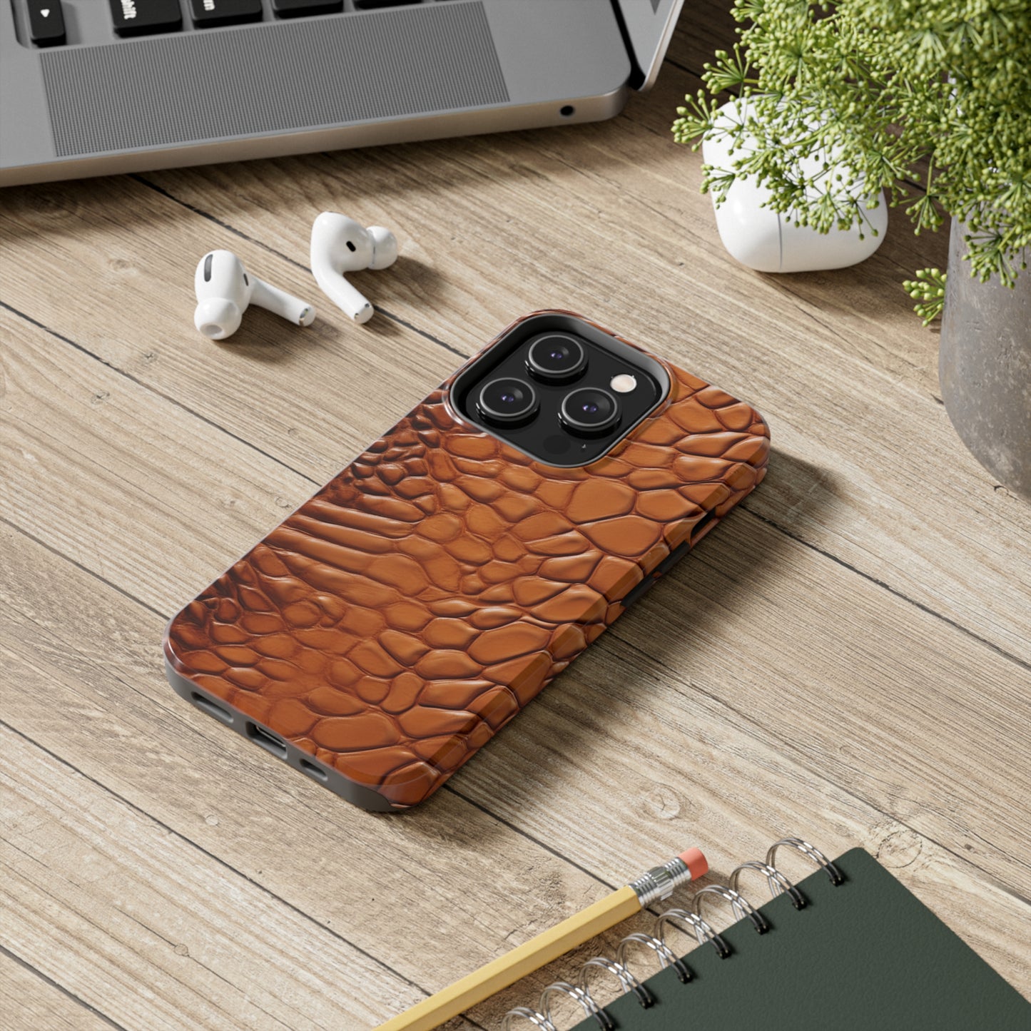 Faux Alligator Skin Textured look and style iPhone Case