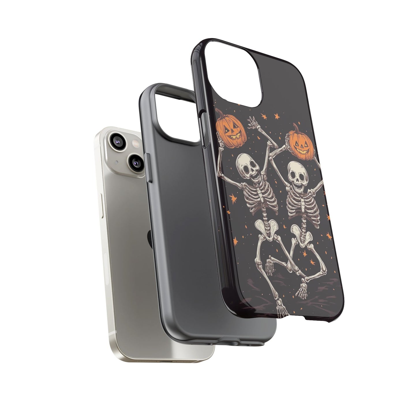 Dancing Skeletons with Jack-o'-Lanterns Phone Cover