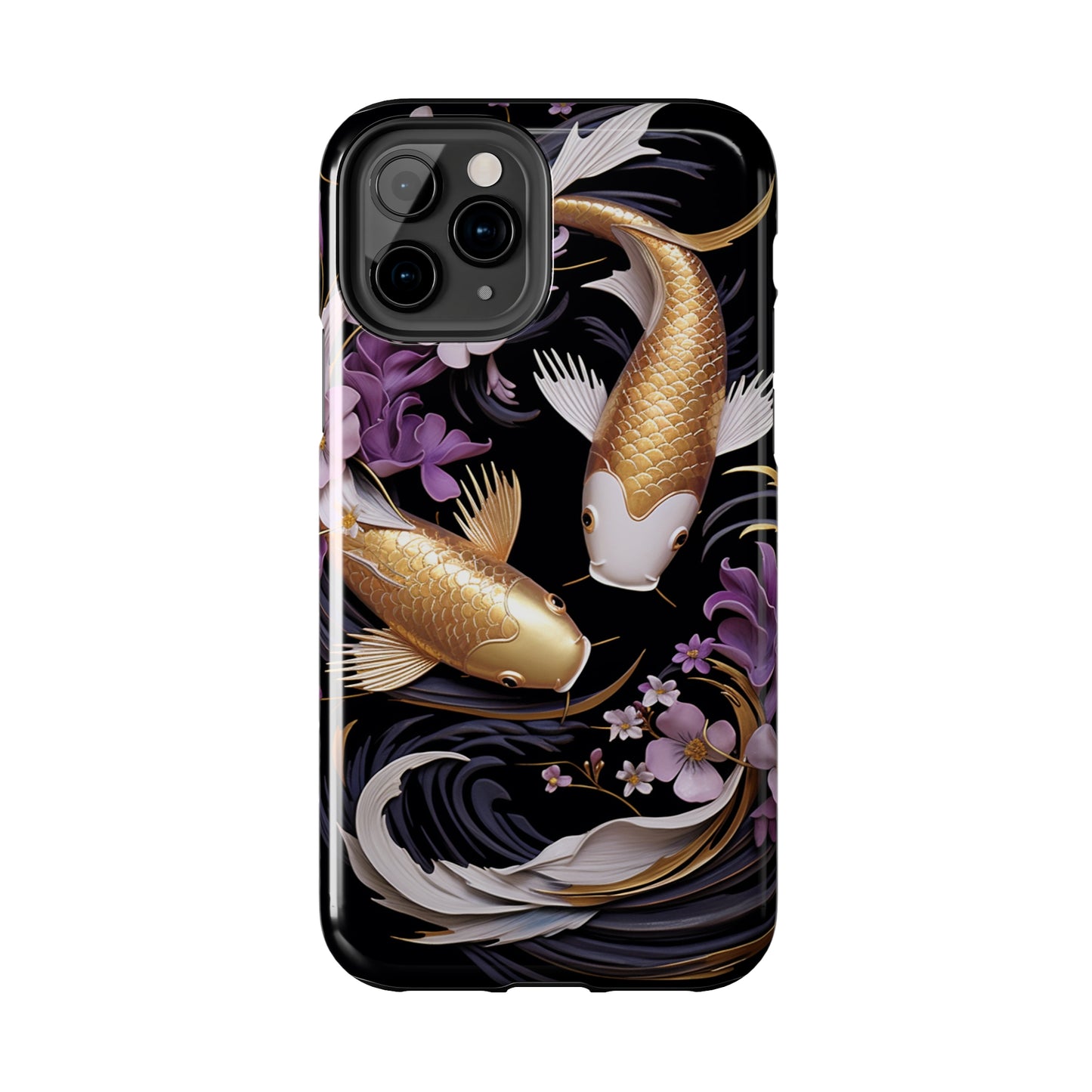 Graceful Flow: Koi Fish Inspired | Japanese Art Masterpiece iPhone Case