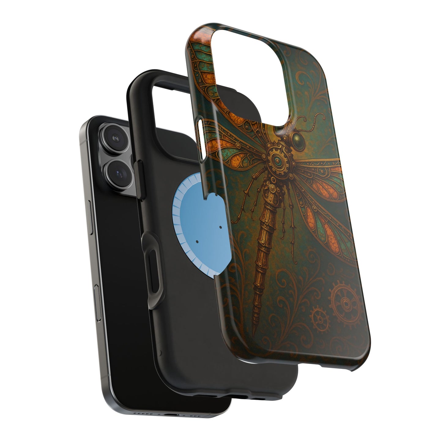 Steampunk Dragonfly Phone Case, Unique Magnetic Tough Cover for Phone