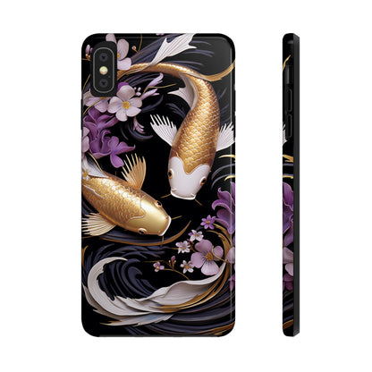 Graceful Flow: Koi Fish Inspired | Japanese Art Masterpiece iPhone Case