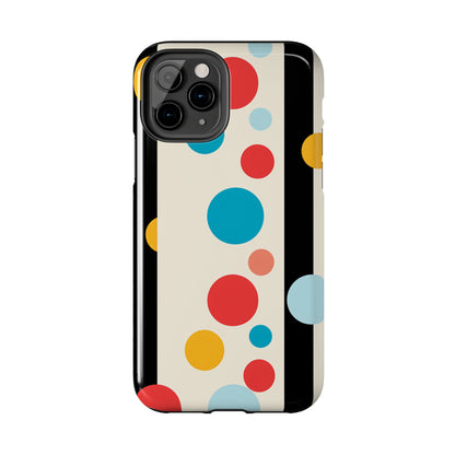 Classic Meets Creative: Abstract Polka Dots Tough Case for iPhone