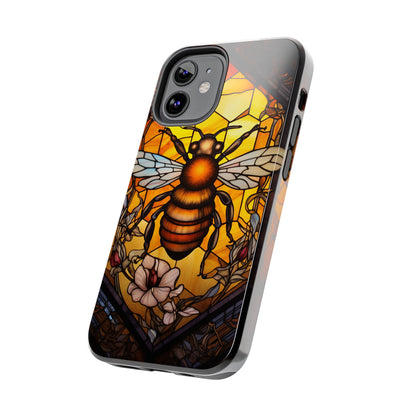 Stained glass Honey Bee iPhone Case | Embrace the Sweetness of Nature's Workers