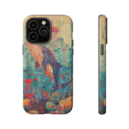 Whale Shark, Turtle, Manta Ray Phone Case