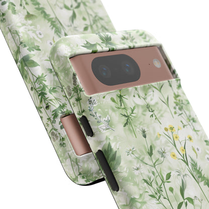 Floral Sage Green Wildflower Phone Case