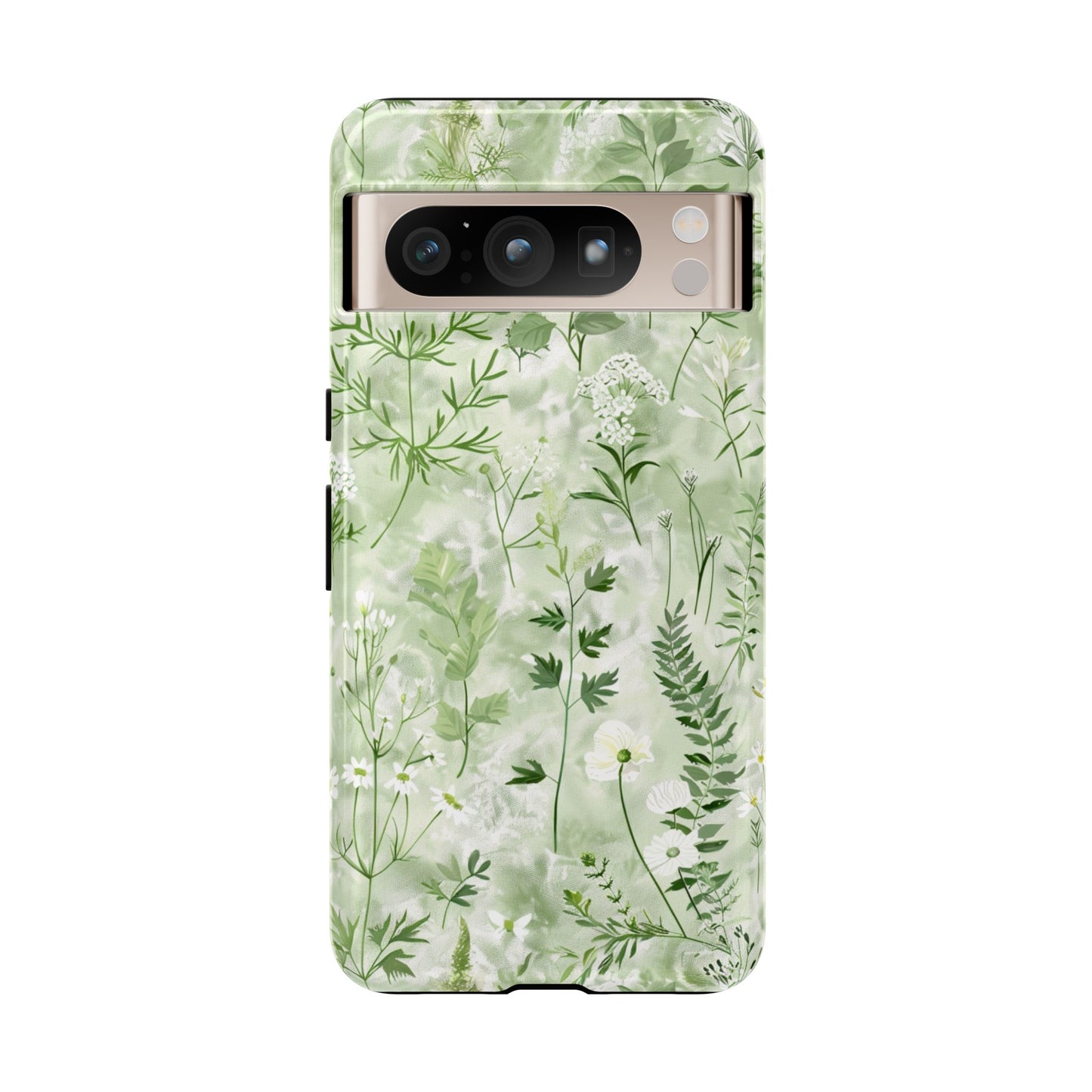 Floral sage purple wildflower phone case for iPhone 15