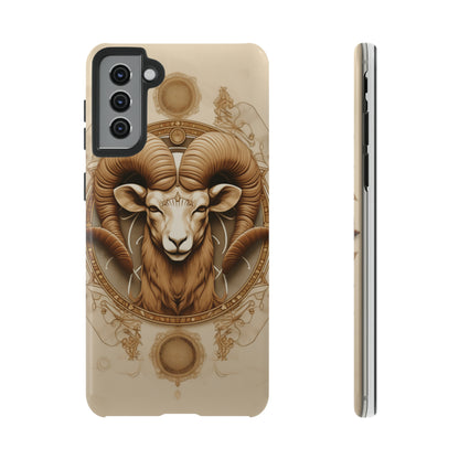 Aries Astrology Stained Glass Phone Case