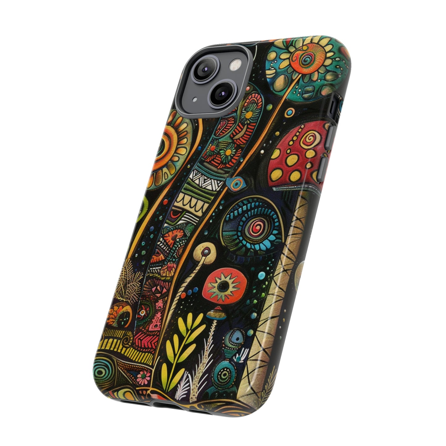 Retro 1960s Psychedelic Flowers Phone Case