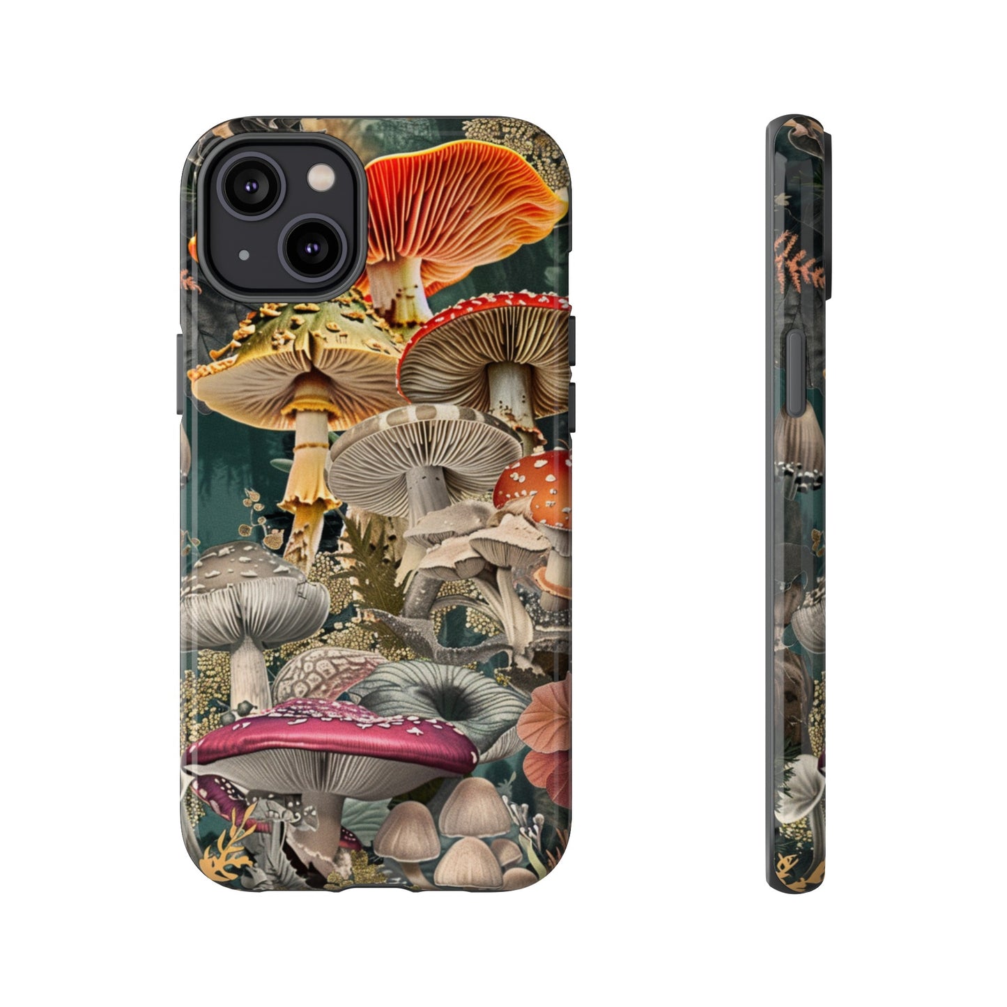 Vintage Illustration Mushroom Collage Phone Case