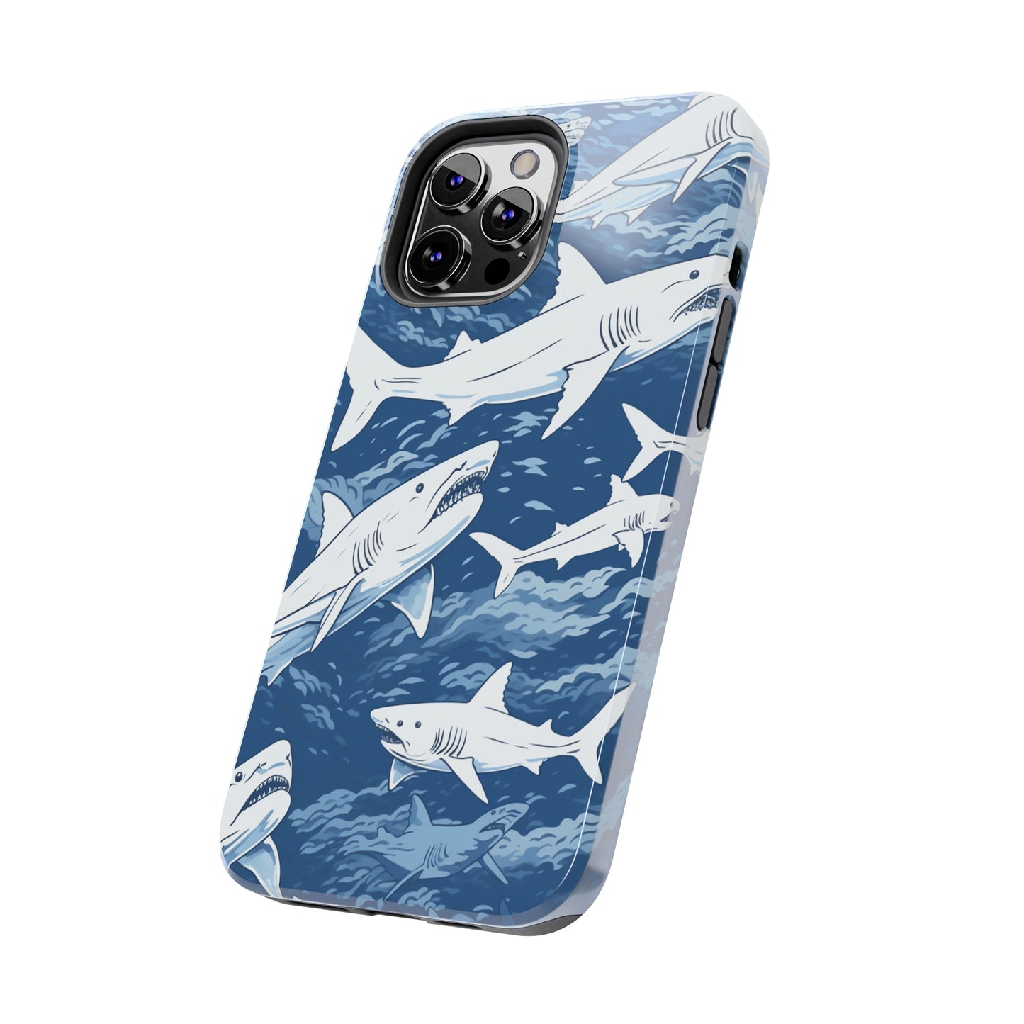 Shark Design: Dive into the Depths with an Aquatic Adventure iPhone Case