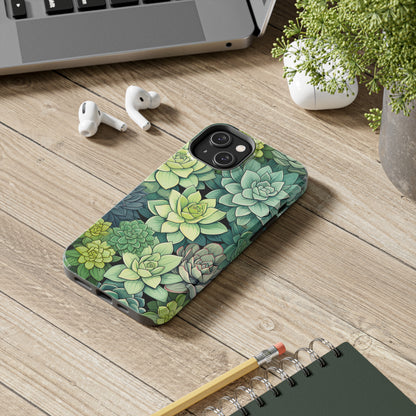 Succulent Desert Cactus Floral iPhone Case | Embrace the Beauty of Arid Elegance