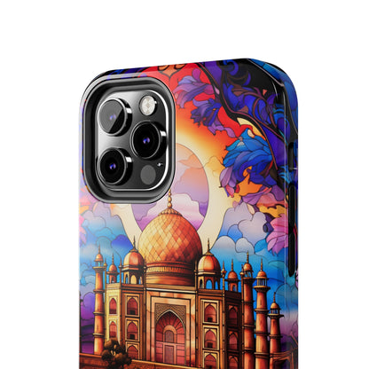 Taj Mahal Silhouette iPhone Case | Royal Elegance for Models 11 through 14 Pro Max