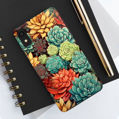 Succulent Desert Cactus Floral iPhone Case | Embrace the Beauty of Arid Elegance